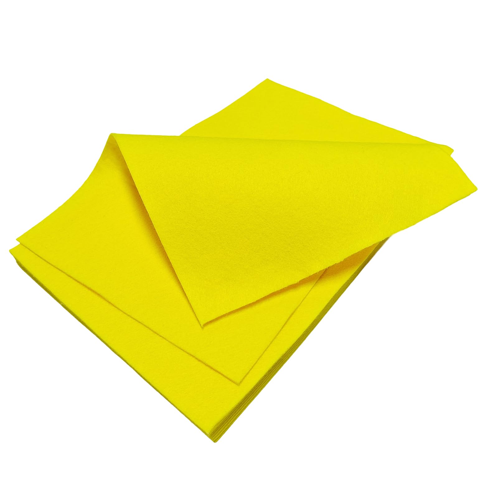 Jtnohx Yellow Felt Sheets, Colour Felt Fabric For Crafts, 12 Pcs 1Mm Thick 20X30cm Soft Fabric Square For Handicraft Diy And Sewing Projects