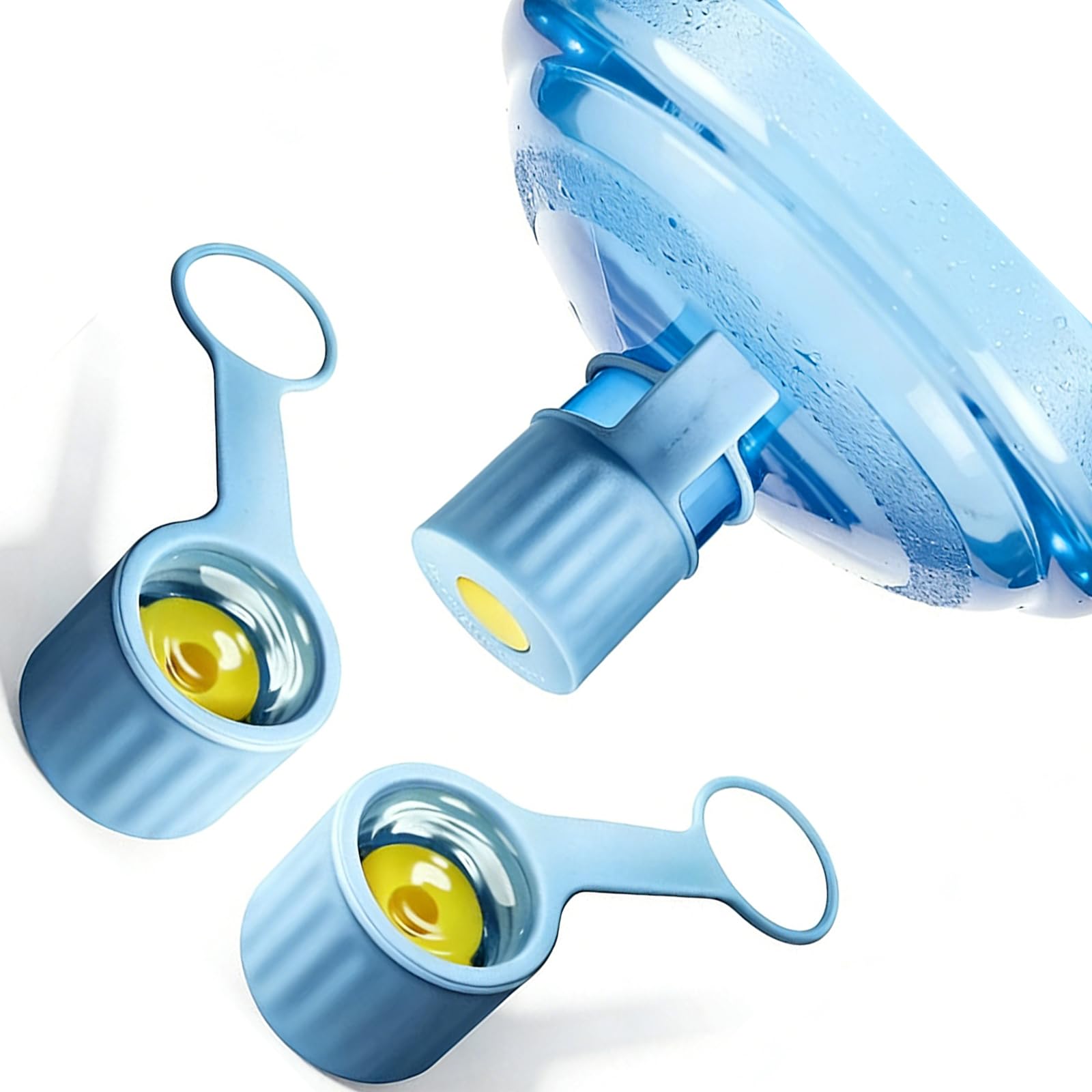 Jazuaiao Stretchable Food Grade Silicone Cover for Liquid Containers Prevents Leaks and Keeps Cleanliness Water Bottle Cover