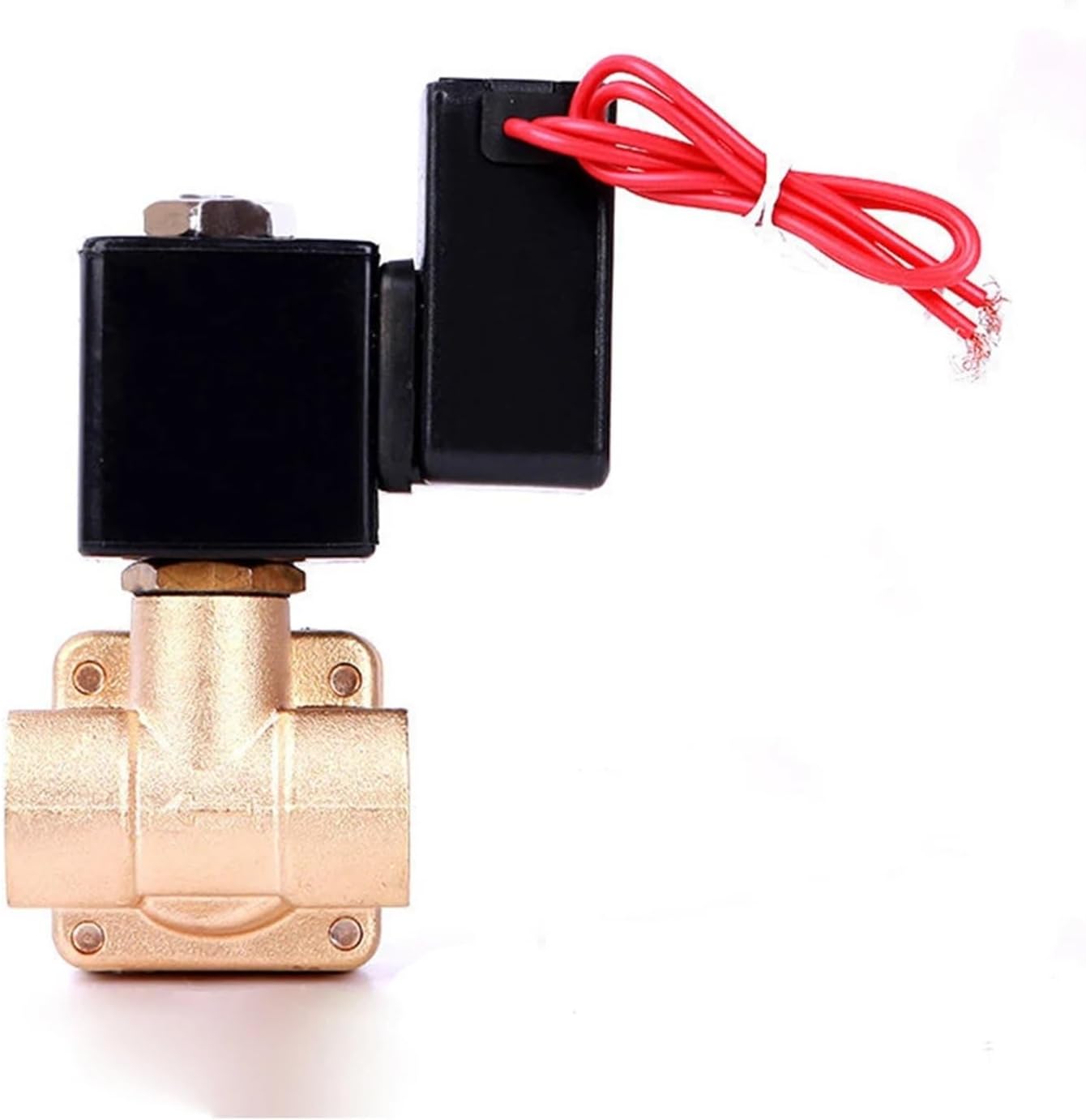 1/2" Normally Closed Brass High Pressure Non Hot Solenoid Valve 110V 24V 12V 24v(G_24VDC_NBR-SEAL)