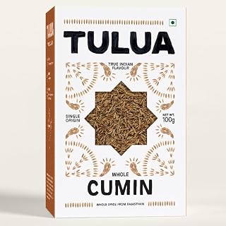 Tulua Whole Cumin Seeds (Jeera) -100gm | Natural and Organic Zeera | Chemical Free & Pesticides Free | Pure and Fresh Indian Spices