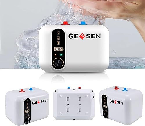 Miniatura 5 de Calentador eléctrico de agua caliente de 120240 V, pequeño tanque compacto, para caravana, remolque de 3.5 galones, 1.5 KW, cocina instantánea