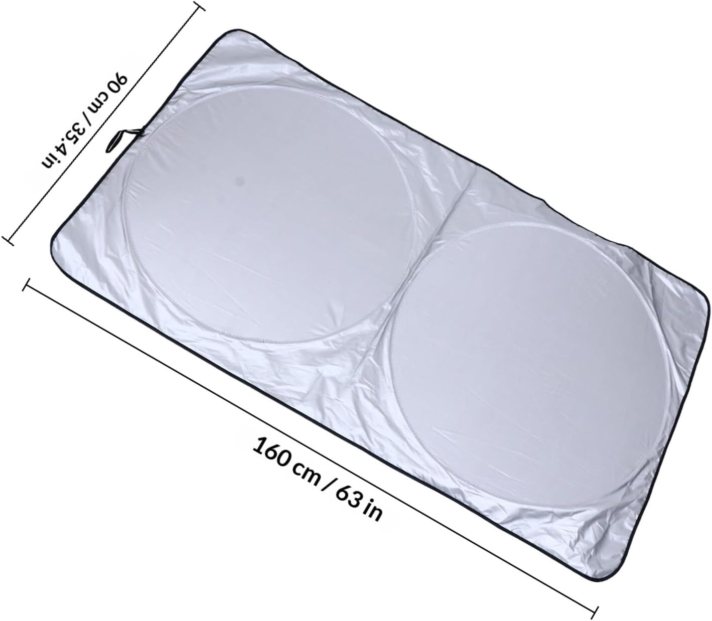 Vehicle Windshield Sunblock Car Sun Shade Cover 210t Silver Coated Fabric Front Large Size 160x89cm Summer Winter Protective Sunshade for Cars