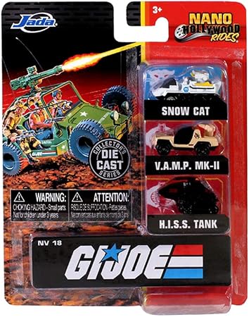 Amazon G I ジョー ジェイダトイズ メタルズ ナノ ハリウッド ライズ 1 65インチ ダイキャストビークル 3パック スノーキャット バンプ マーク2 Hissタンク Gi Joe Jada Toys 2020 Metals Nano Hollywood Rides 1 65inch Die Cast Vehicle 3pack Snow Cat