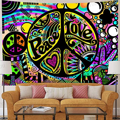 By Unbranded Tytyuu Peace Love Tapestry Cartoon Rainbow Happiness Tapestry Psychedelic Hippie Magic Fantasy 80''X60'' Wall Hanging For Bedroom Living Room Dorm Study Room Gtzyty2 #TOP5