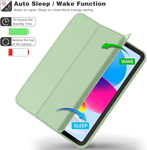 Miniatura 82 de iMieet (A16) Funda de 11 pulgadas 2025/10ª generación de 10.9 pulgadas 2022 con soporte para lápices, funda inteligente con soporte triple y parte