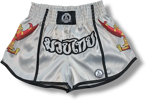 Thai Armor Calção de Muay Thai para Treino, Competição e Luta, Shorts de Boxe Tailandês Confortável, Ideal para Atletas