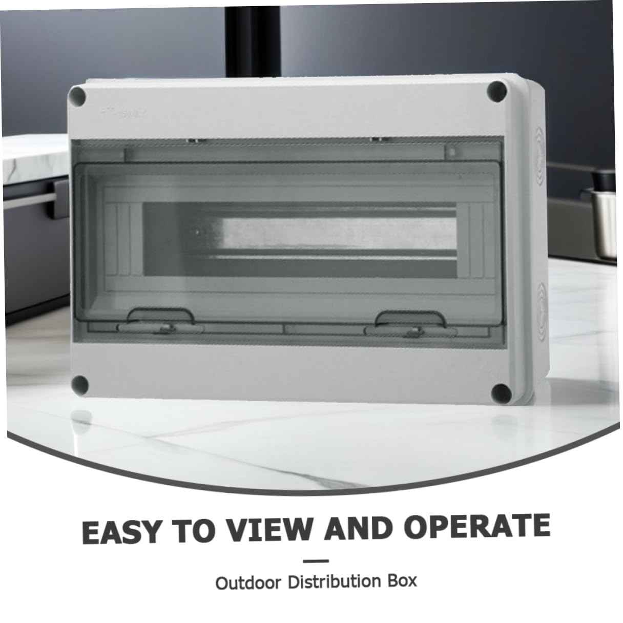 Scatola di Distribuzione in Plastica Resistente alle Intemperie 15 Circuiti, Protezione Ip65, Design Elegante e Facile da Usare per Installazione Esterna
