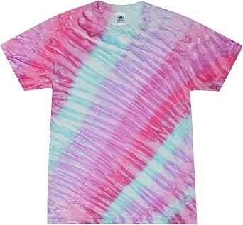 Colortone Womens/Ladies Rainbow Tie-Dye Short Sleeve Heavyweight T-Shirt