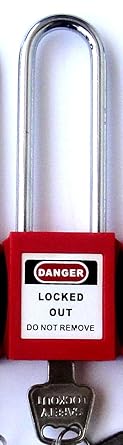 krm loto Osha Safety Isolation Long Shackle Padlock with differ key (10pcs)