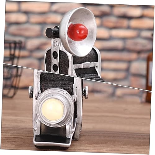 Miniatura 9 de Ornamento de cámara vintage creativo retro modelo de cámara resina artesanía foto apoyo para oficina hogar diciembre