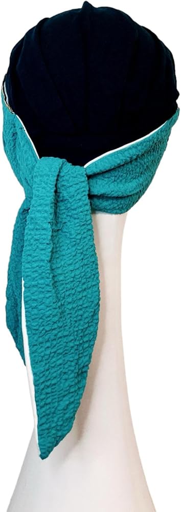 Pet Sofia diep blauw - chemo mutsje / alopecia mutsje