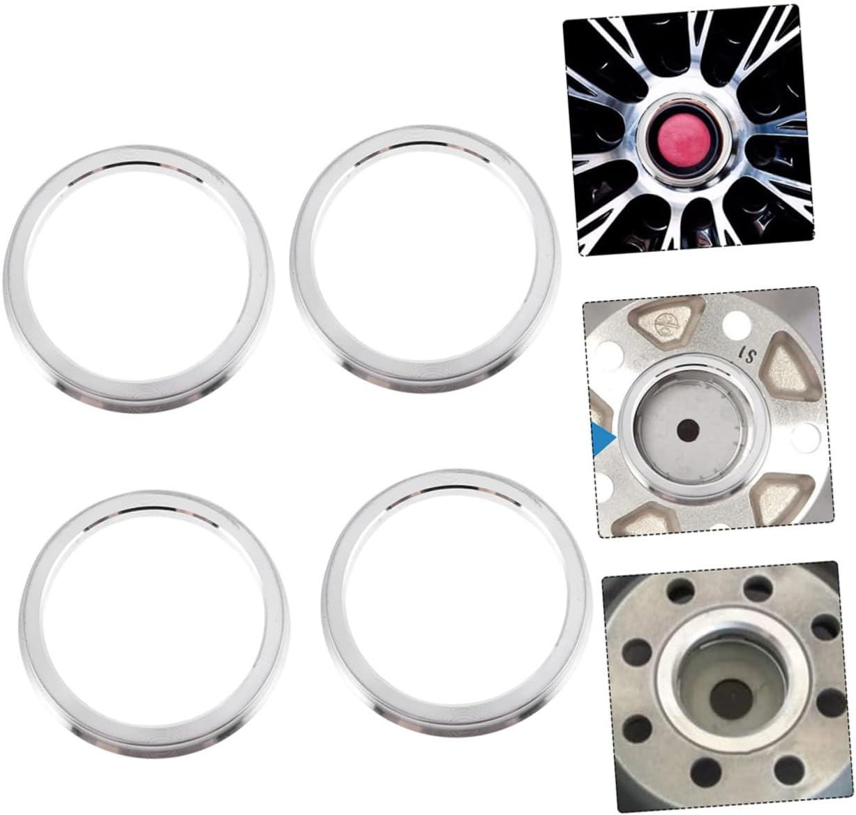 Wheel Hub Centric Rings 66.45-57.1 Aluminum Alloy Car Wheel Hub Ring for Aesthetic Enhancement