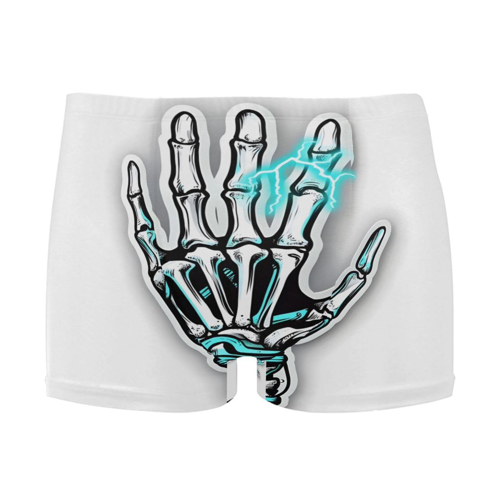 Men's Swim Briefs Gothic Skull Skeleton Hand Swimsuit Swimwear Swim Trunk Square Leg for Men 3XL 202b9025