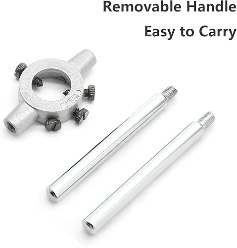 Miniatura 4 de Llave de mango redondo de 1-34 pulgadas1.772 in, mango de llave de troquel ajustable, mango de troquel de rosca resistente (métrico, M16-M20)