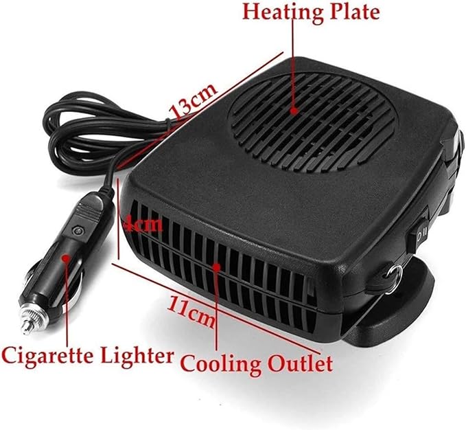Calefactor Eléctrico Portátil Cerámico PTC 200W 12V miniatura 3