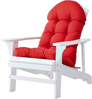 Enipate Weather Resistant Cushions for Adirondack Chair High Back Rocking Chair Cushion Indoor Outdoor Patio Tufted Lounge Cushion Seat Pads