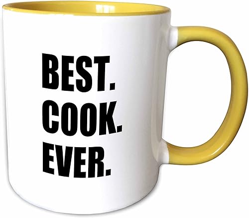 Miniatura 11 de 3dRose mug_179769_2 Best Cook Ever - Taza de cerámica con texto en inglés "Best Cook Ever" para los chefs más grandes del mundo y fanáticos de la
