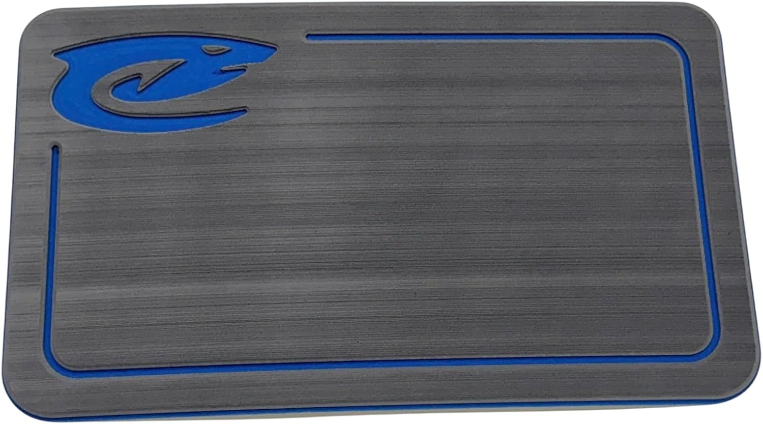 Rodie 15 Cooler Cushioned Top Pad for YETI Roadie 15, Gray with Blue Trim, 6mm Thick EVA Foam, Marine Grade Non-Slip, Peel and Stick 3M Adhesive