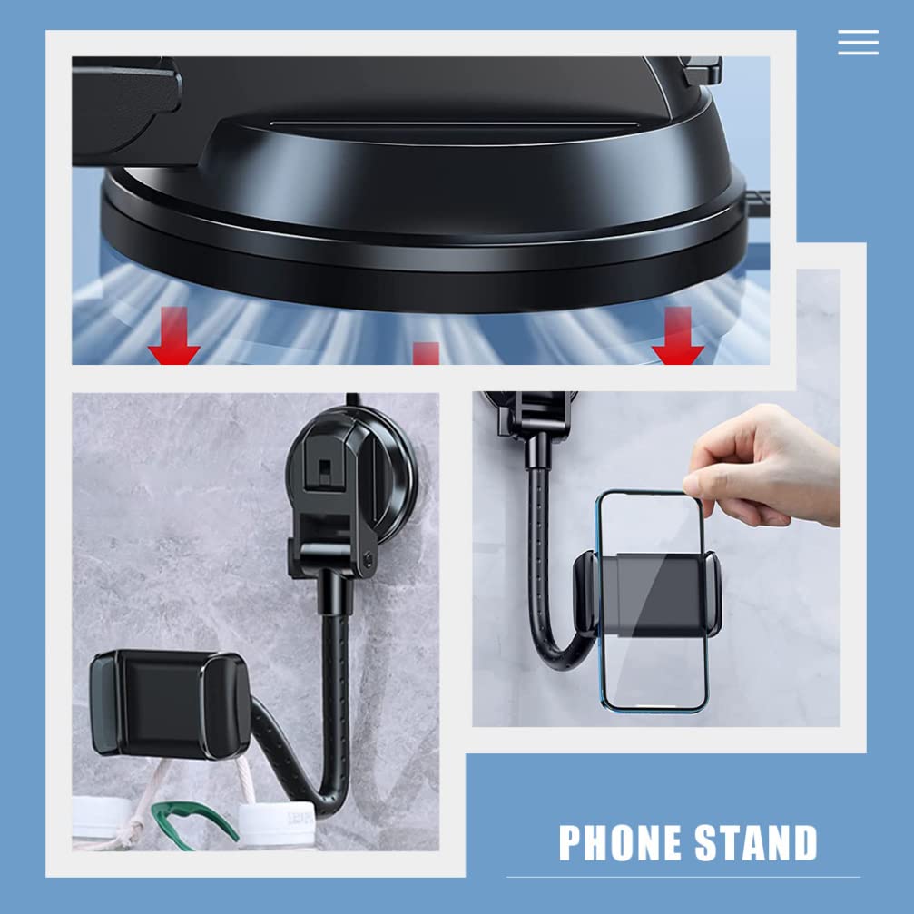 Gatuida Supporto per Cellulare Auto Ventosa Supporto Smartphone per Auto Rotazione Automatica Montaggio Veicolo per Telefono e Gps
