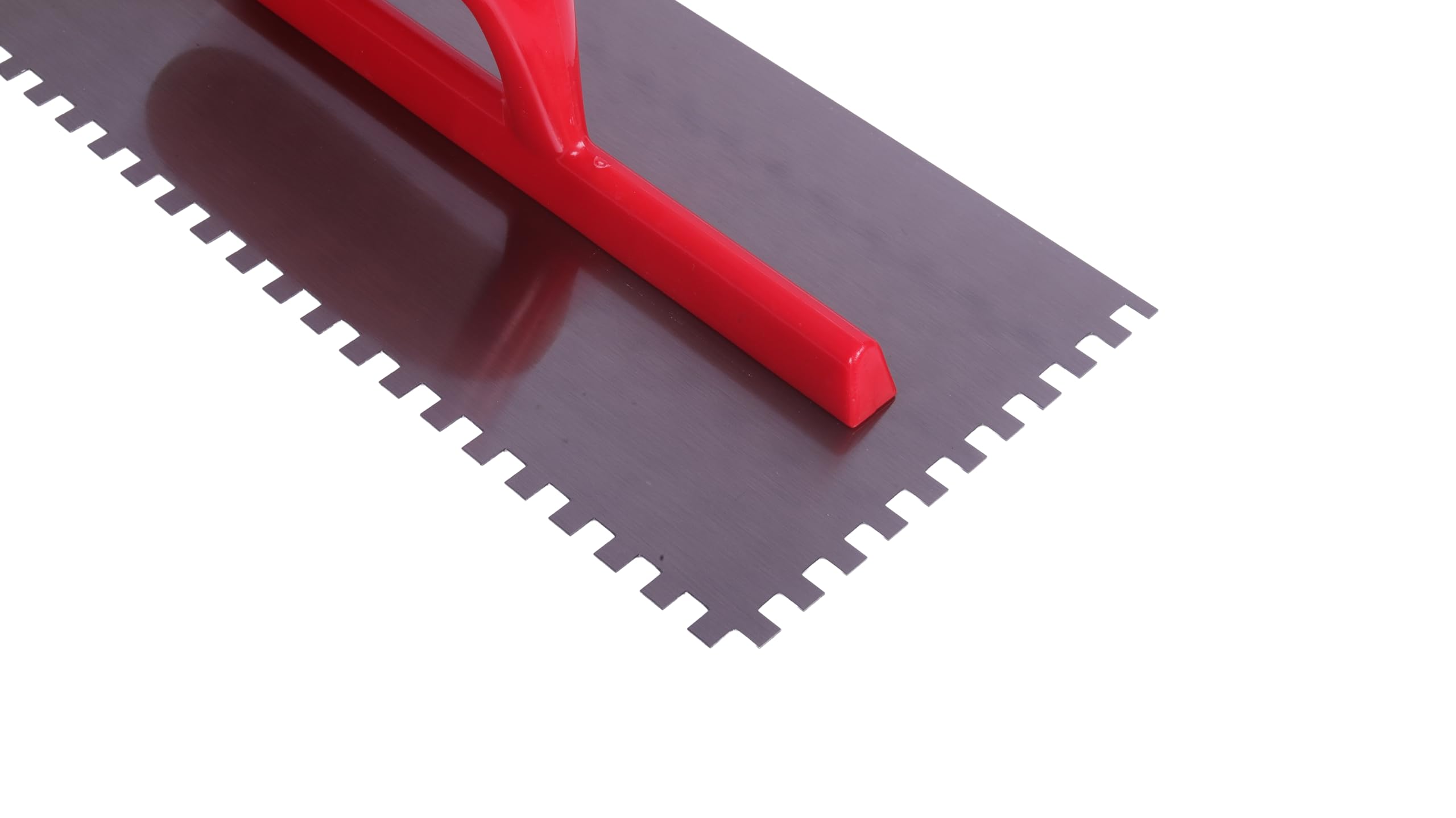 Facile® 6mm Carbon Notch Trowel with Open Handle – 280 x 130 mm Carbon Steel Tiling Tool – Square Notch Durable Adhesive Spreader for Wall & Floor – Lightweight Construction Tool 1