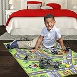 Kids Rug Carpet Playmat City Life Learn Have Fun Safe, Children's Educational, Road Traffic System, Multi Color Activity Centerpiece Play Mat! for Playing with Cars for Bedroom Playroom - Image 2