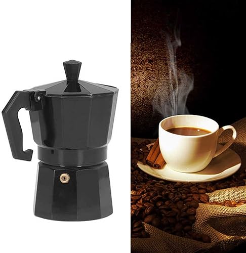 Miniatura 3 de Wonzonekfh Coffee Pot Coffee Pot Safety Valve 150ML 3 Cups Moka Coffee Tea Maker for Home Color  Red