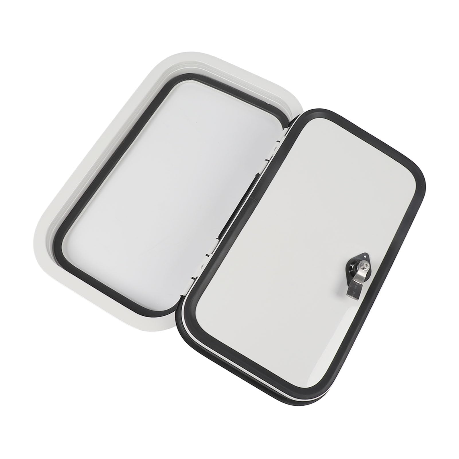 Wohnmobil-Gepäcktür, 500 X 300 Mm Rahmen aus Aluminiumlegierung mit ASA-Sandwichplatte und Rostfreier Aufbewahrungstür mit Sicherheitsschloss, für Wohnmobil-Anhänger, Wohnmobil