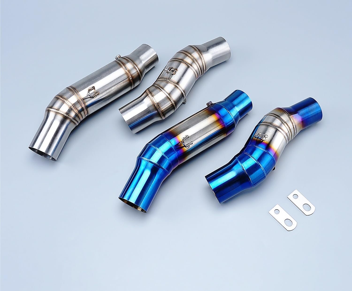 rura wydechowa Slip On Fit Dla Ninja Z1000 Z1000SX Tłumik Wydechowy Motocykla Połączenie Środkowa Rura 51mm Moto Ze Stali Nierdzewnej(B)