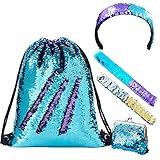 💝【Ausgezeichneten Materiallen】Die sportasche der front ist aus stoff mit 5mm umkehrbaren pailletten, der rücken ist aus weichem polyster. ES gibt eine kleine innentasche ist für zusätzlichen komfort und festigkeit. Mit exzellenter nähtechnik sind pailletten und reißverschlüsse schwer abgefallen oder kaputt, kein geruch.