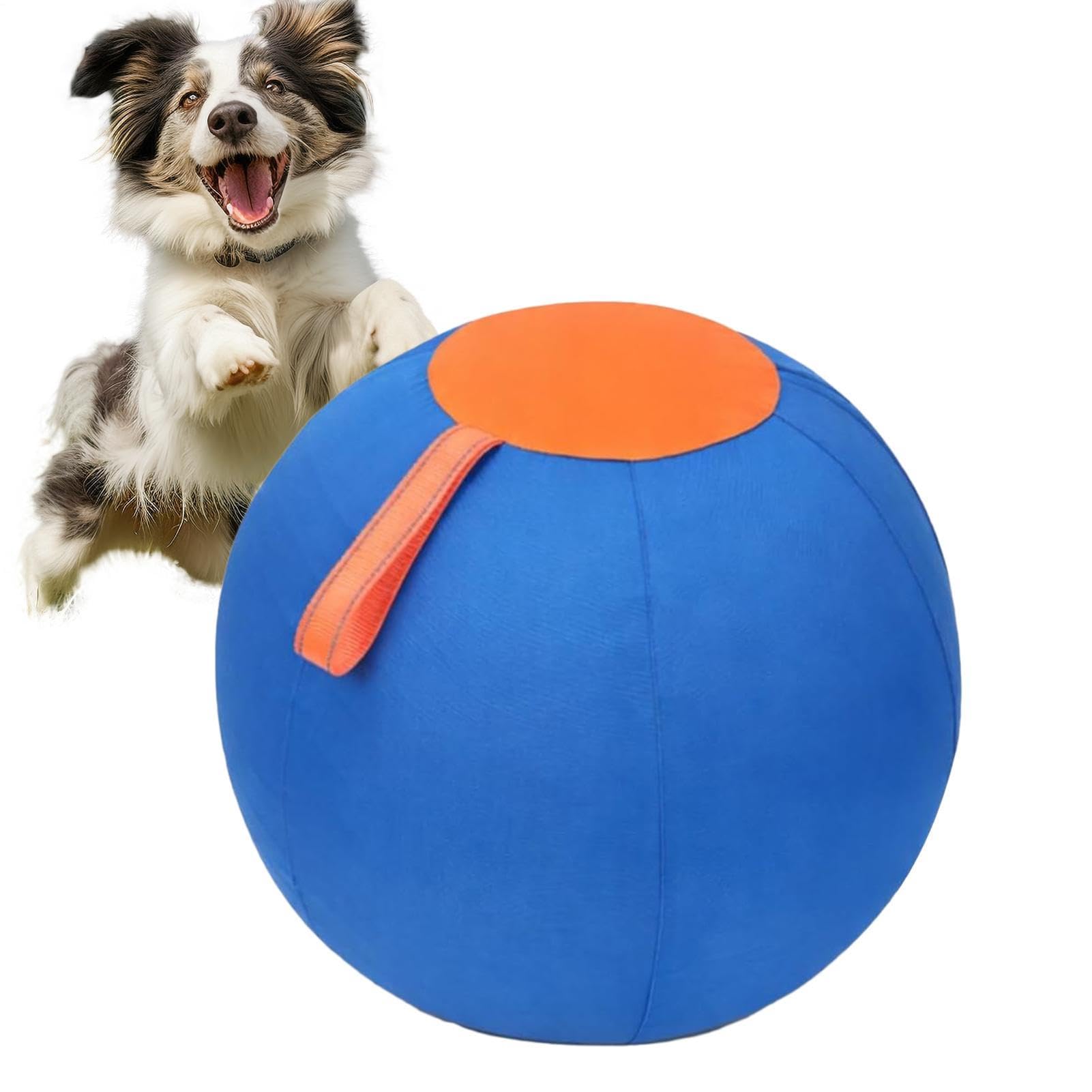 Pelota de pastor grande para perros – Grande hinchable interactiva y resistente a los – Pelota para juego y adiestramiento de perros al aire libre | para parques deportivos, jardines, patios, terrazas