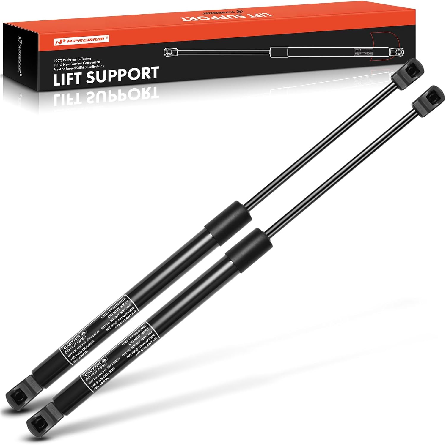 A-Premium Rear Hatch Lift Supports Shock Struts Compatible with Select Mazda Models - 6 2004-2008, Hatchback Only - Replace#GM9B63620D (2PC Set)
