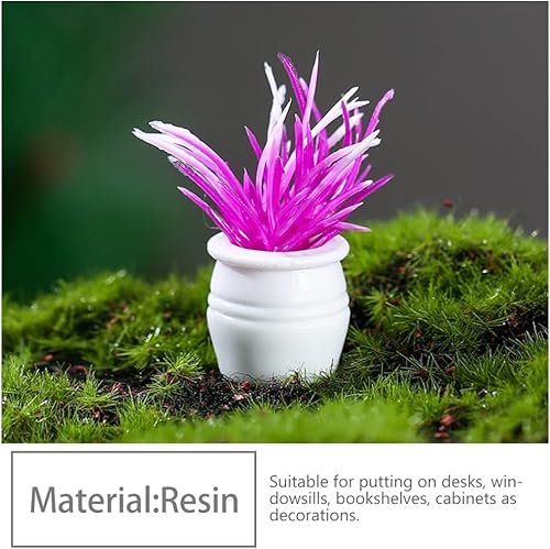 Miniatura 3 de Gadpiparty 8 piezas de plantas artificiales en maceta plantas suculentas artificiales en macetas para el hogar oficina sala de estar mesa escritorio