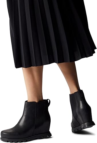 Miniatura 6 de SOREL Botas Chelsea Joan of Arctic Wedge III para mujer, botas de cuña de cuero impermeables