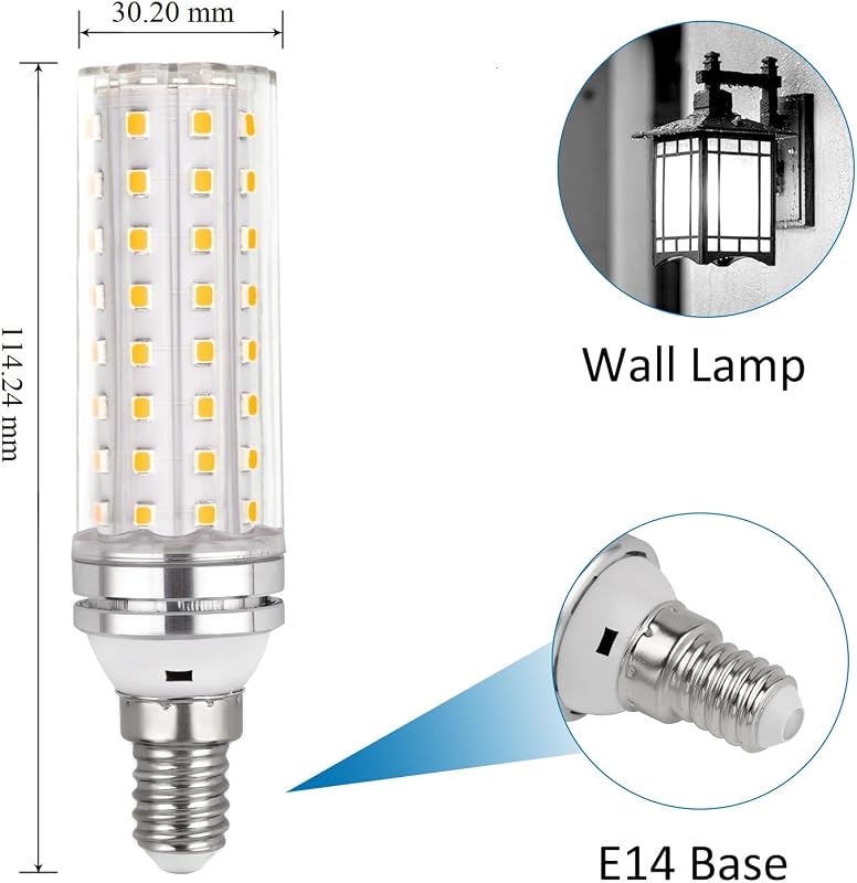 SCNNC LED kukoricaizzó E14 12W hideg fehér 6000K 6 darab csomag