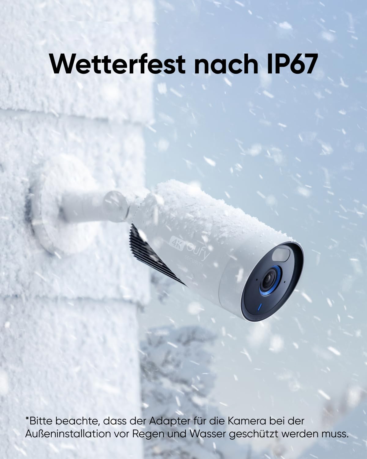 eufy Security eufyCam E330 Überwachungskamera für Außen, 4K, 24/7 Aufnahme, Netzstrombetrieben, veratärktes Wi-Fi, Gesichtserkennungs-KI, ohne monatliche Gebühren, 4 Kamera Set, inklusive HomeBase 3