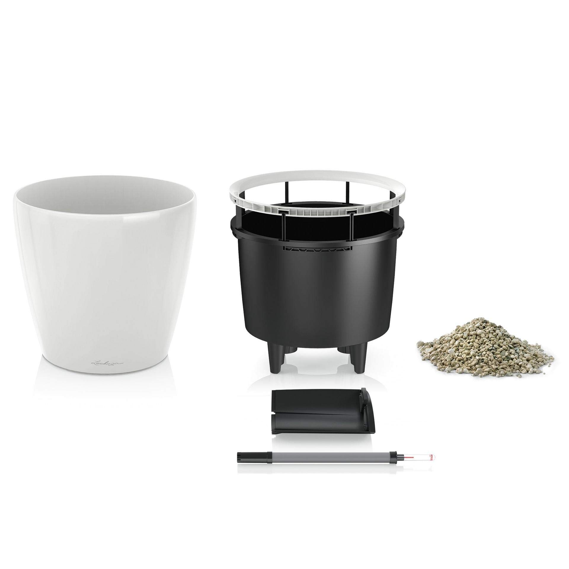 LECHUZA CLASSICO Premium LS 50 antracite metallizzato 16103