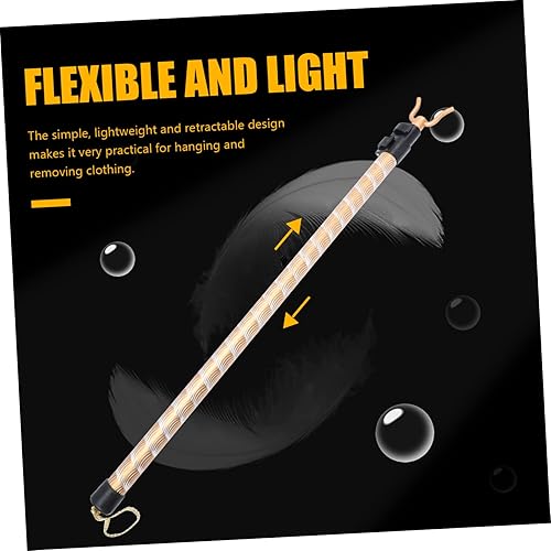 Miniatura 6 de DOITOOL Poste telescópico para armario, colgador de ropa, gancho de pastores, poste de armario con gancho de utilidad, palo de largo alcance para
