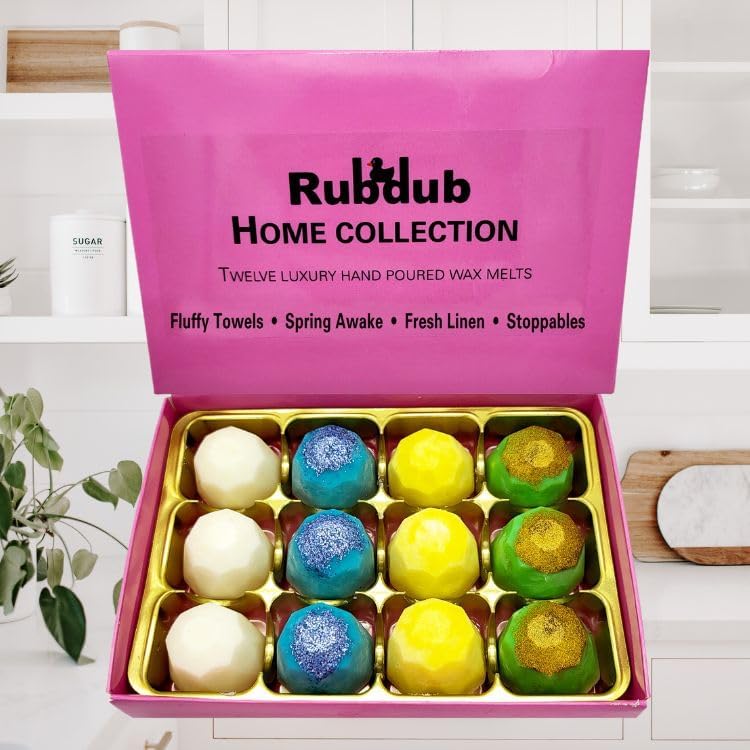 Rubdub Extra Large Wax Melt Selection Box 12 x 10 Gram Melts 120