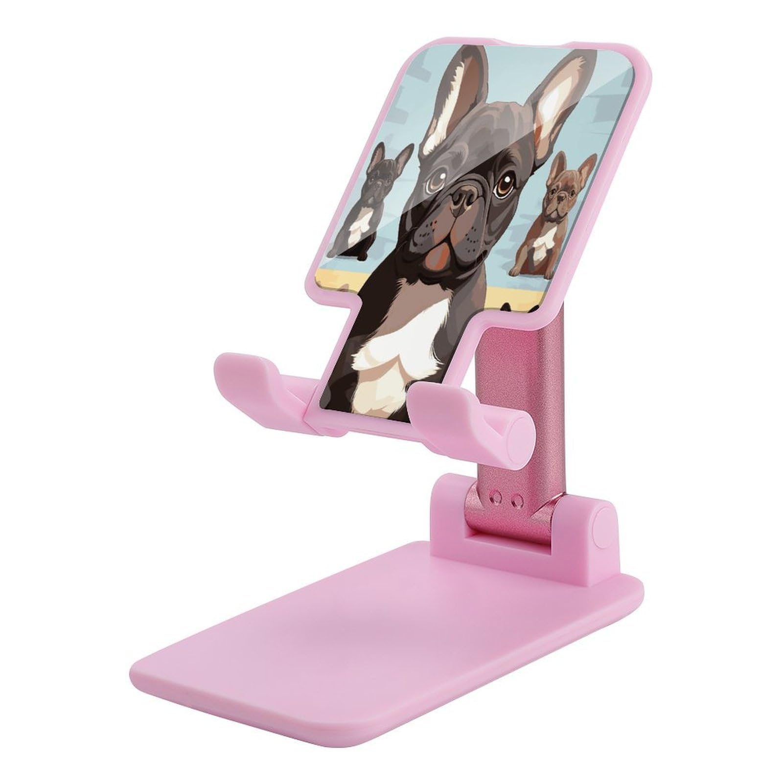 Support de téléphone pliable bouledogue réglable pour iPhone et Android - 7