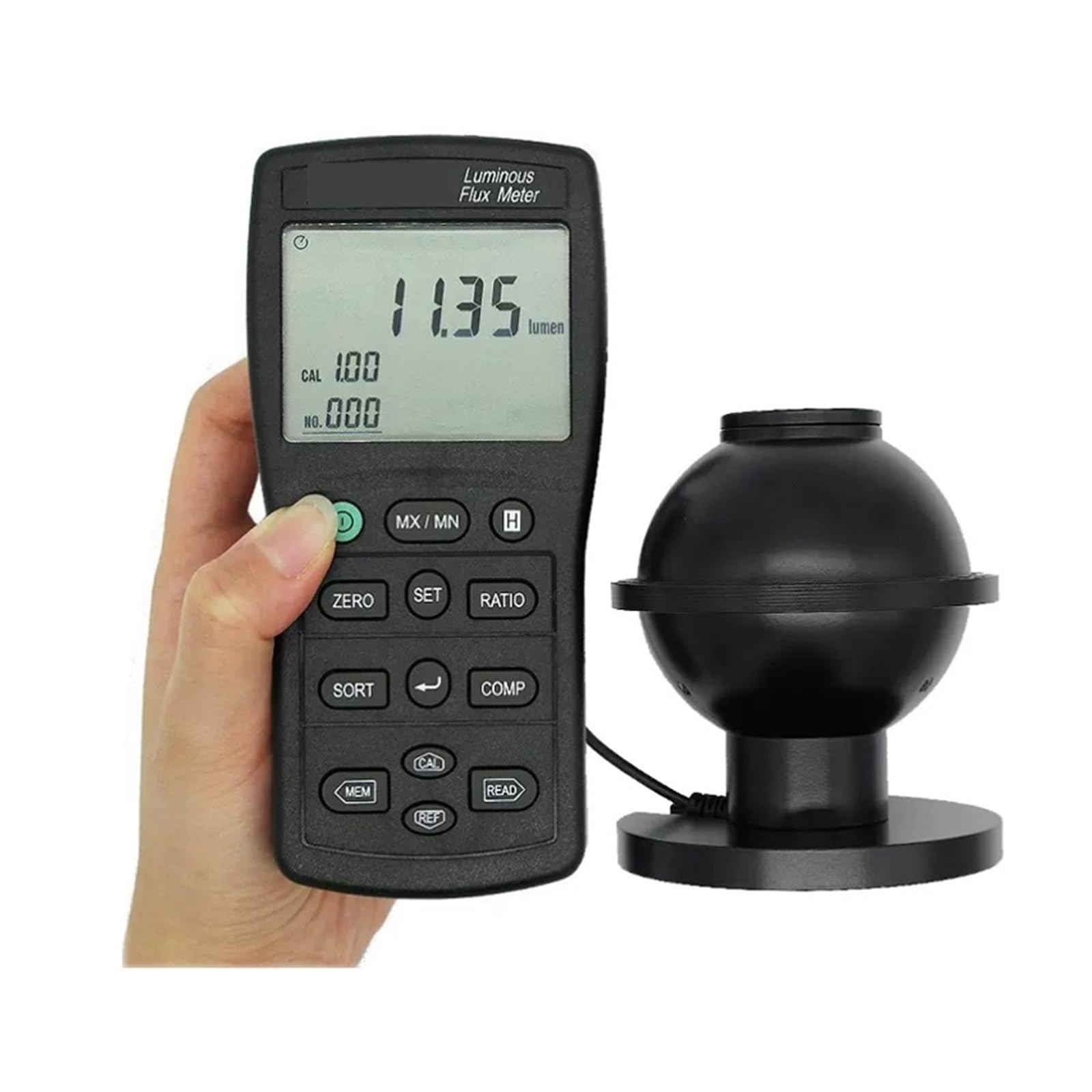 Luxometro, Medidor De Flujo Luminoso Portátil Probador De Luz Rango De Respuesta Preciso E Instantáneo 7000 Lúmenes,para jardín, interior y fotografía