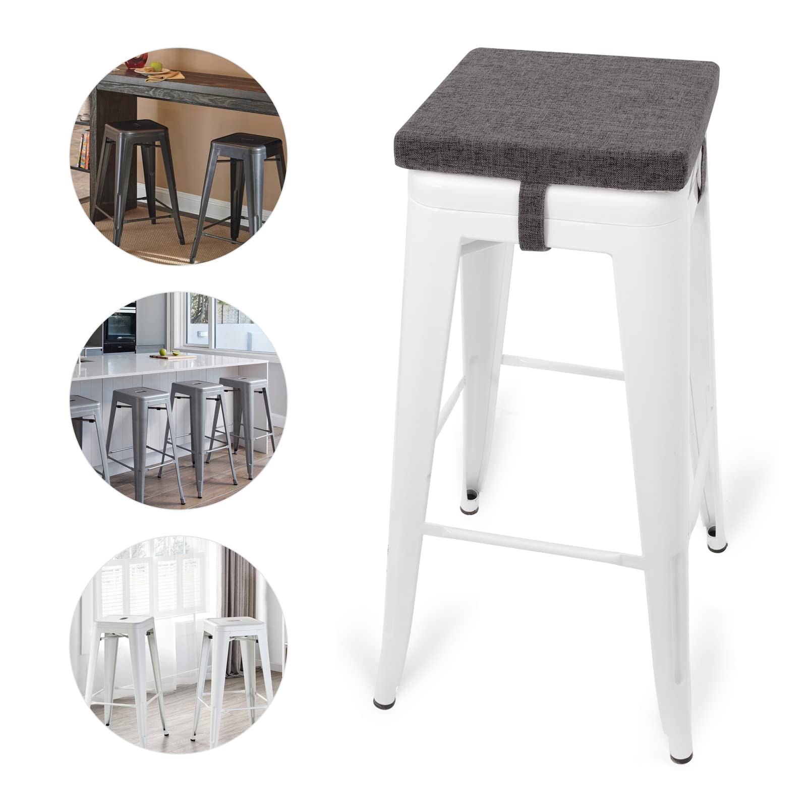 Amazon.com: Tromlycs Bar Stool Cushion Square 12x12 Chair Seat