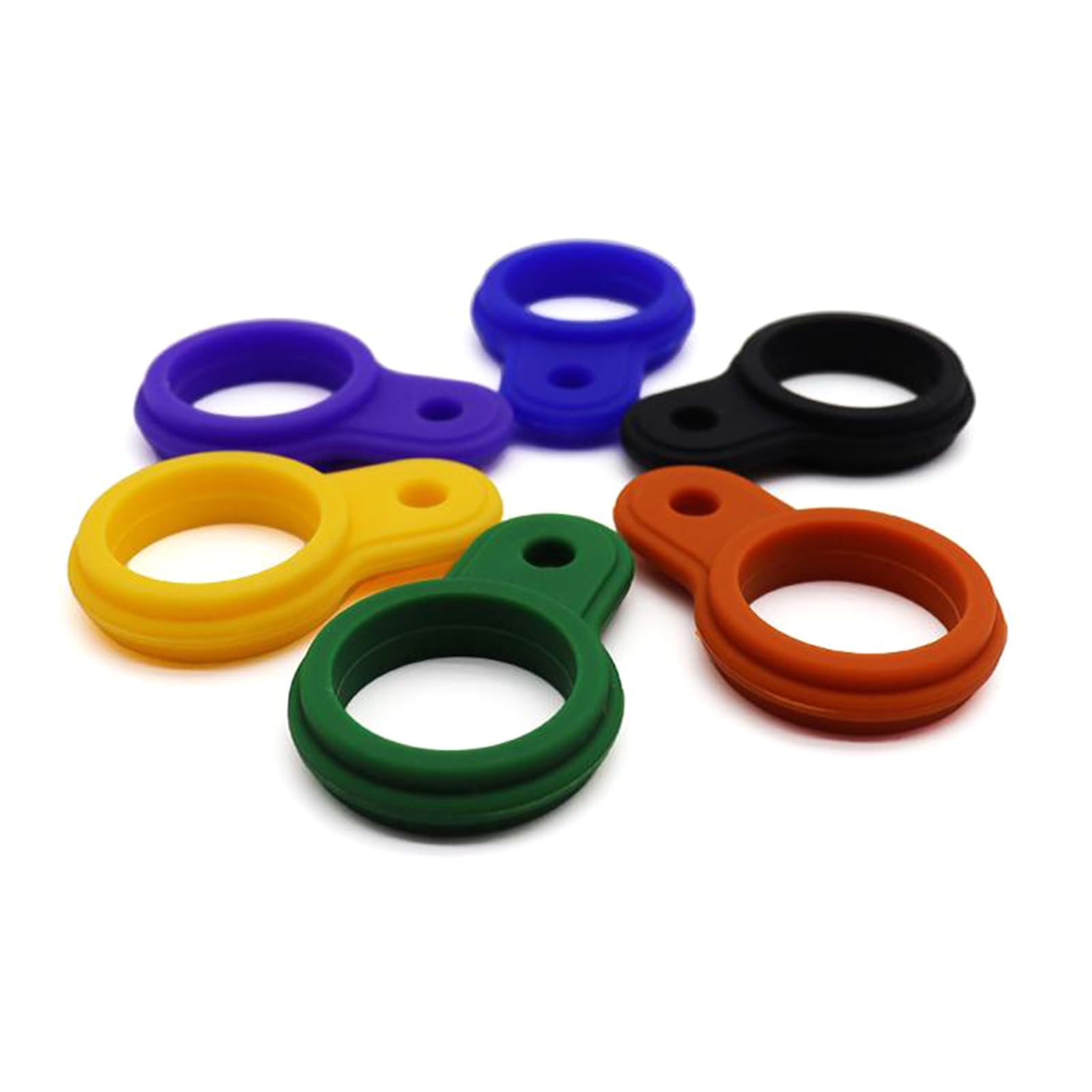 6 Silikon-Wasserflaschenhalter Mit Karabiner - Outdoor & Sport