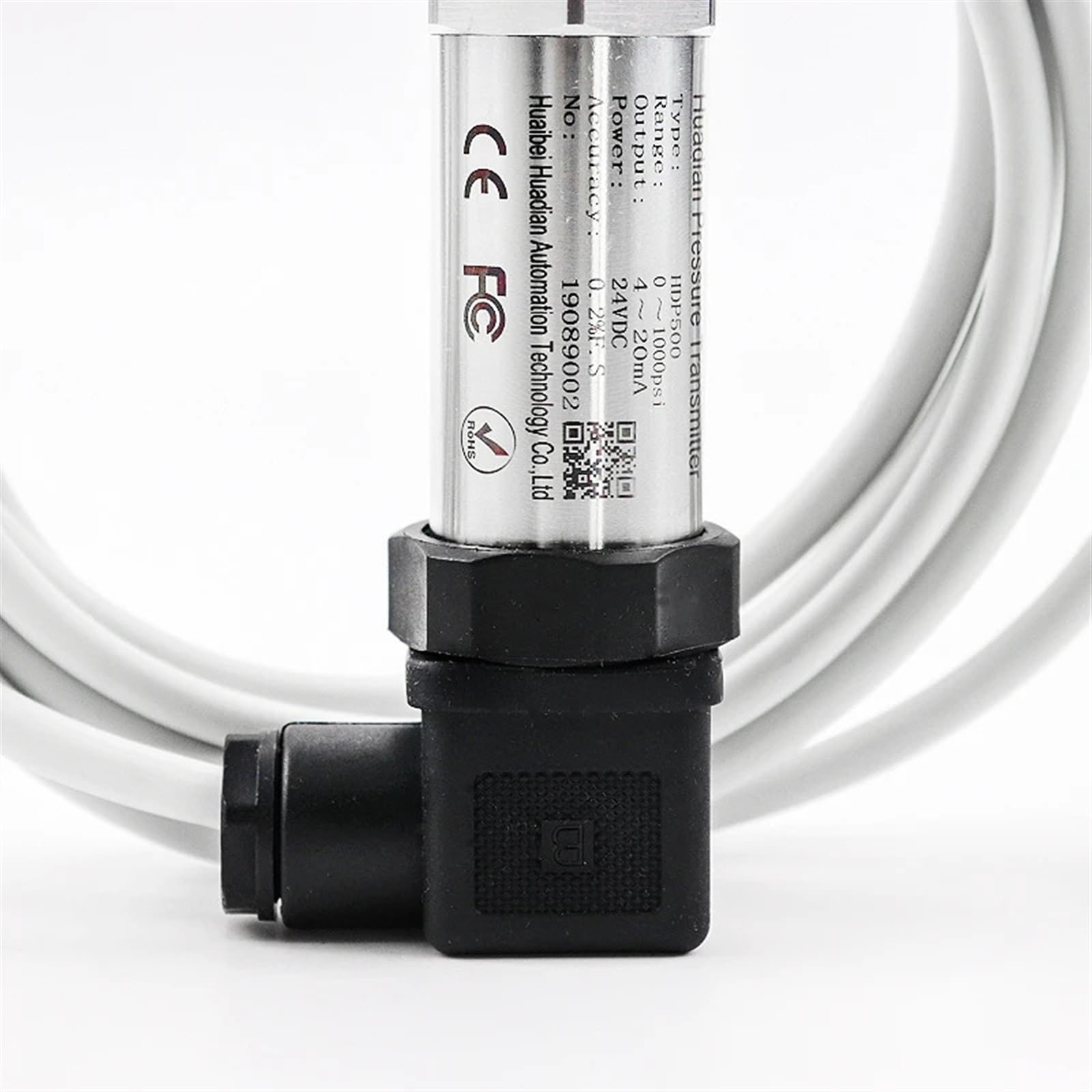 Transductor de presión 4-20 mA/0-10 V/RS485. Transmisor de presión. Sensor de presión piezoresistivo. 0-100 MPa (0-1 MPa RS485).