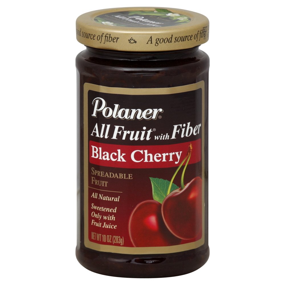 Polaner All Fruit Cherry Fruit Spread with Fiber, 10 Ounce