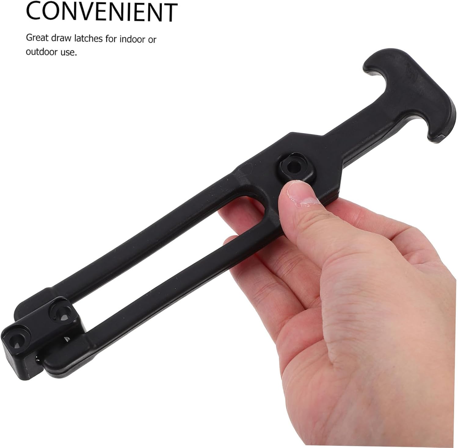 HOMSFOU 8pcs Elastic Draw Latches T-Handle Hasp Lock for Toolbox and Engineering Machine Hood