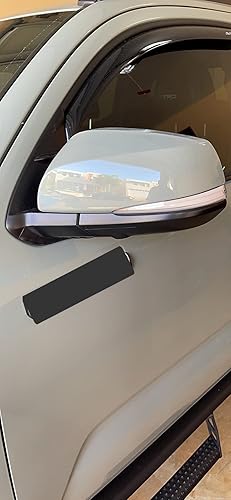 Miniatura 17 de HIGH FLYING Espejos laterales LED para automóvil, indicador de luces intermitentes dinámicas secuenciales, 2 unidades/par para Toyota Tacoma Ahumado