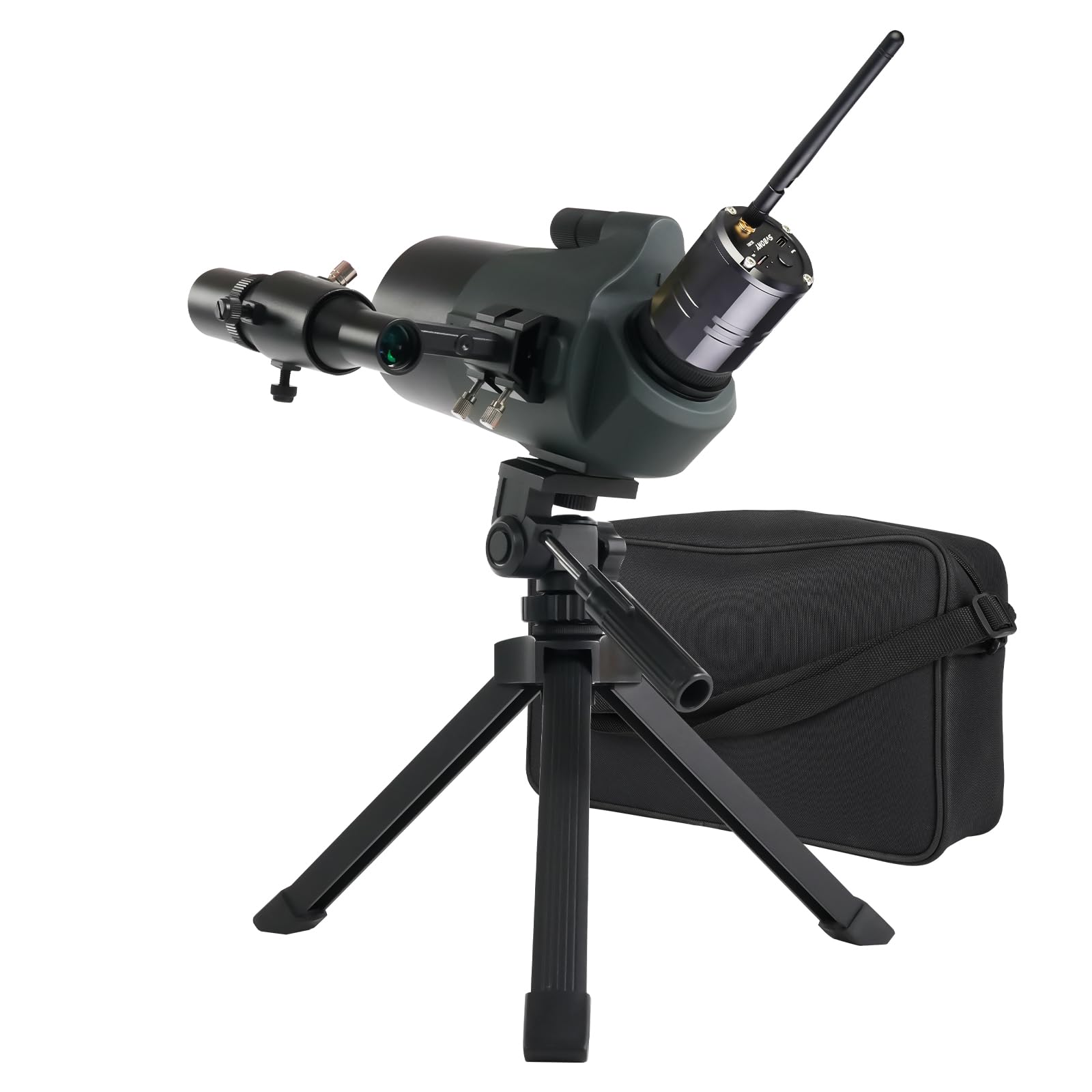 Svbony SV41Pro Mak Luneta Obserwacyjna ze Statywem, SC001 WiFi Camera, Finderscope i Mocowanie Celownika, 28-84X80 FMC Podwójna Prędkość Fokus, Wodoodporne do Astronomiczny Obserwacja Księżycu