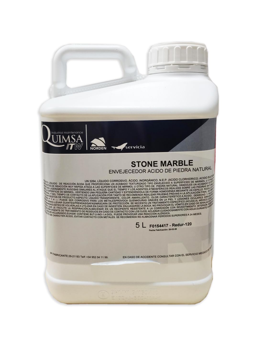 Stone Marble Acido Piedra Y Marmol 5 Lt