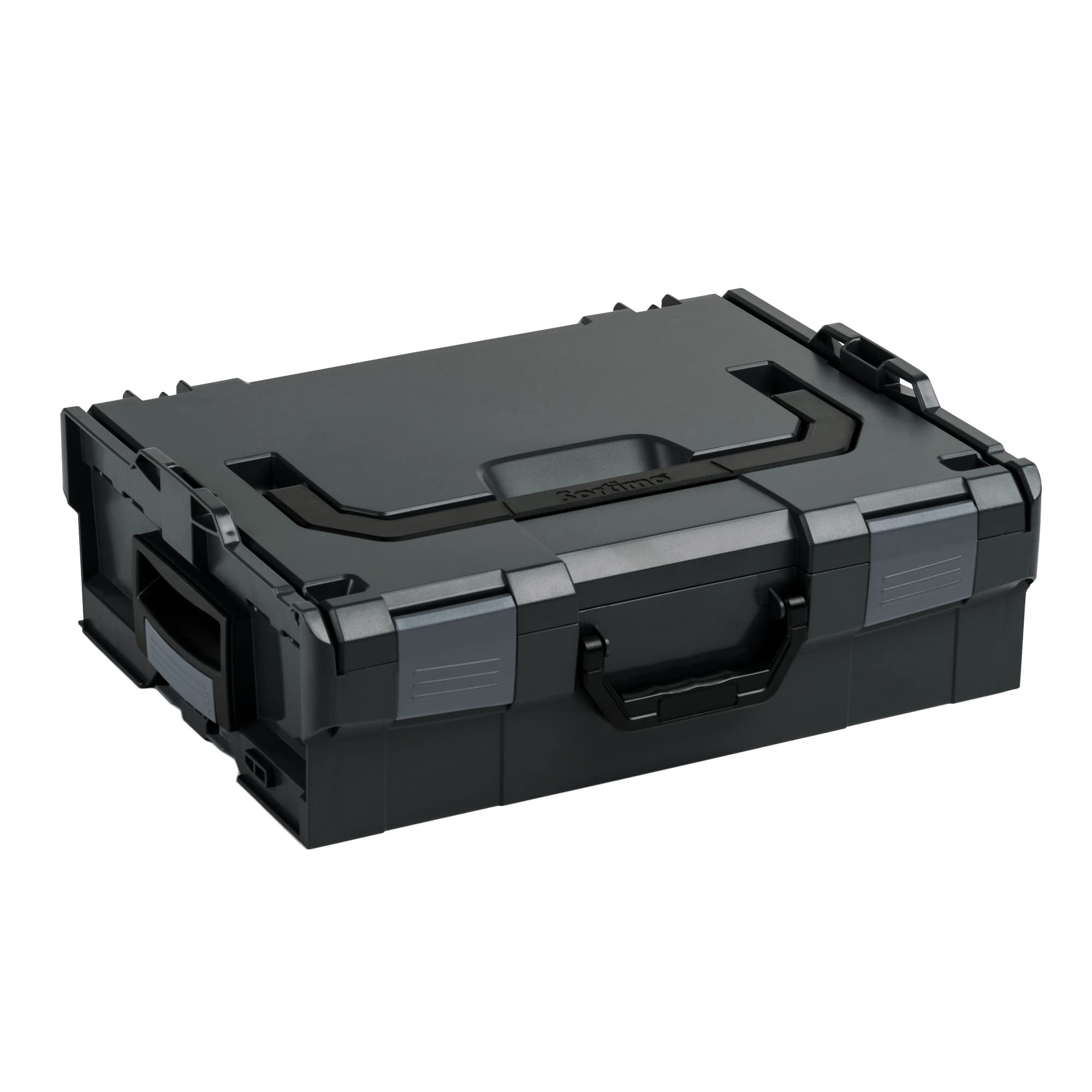 Bosch Sortimo L-BOXX 136 Leerkoffer 3er Set Custom Schwarz Werkzeugkoffer | Individuell anpassbar mit Ihrem Logo, 3er Set Werkzeugkoffer leer Größe 2, stapelbar, ABS Kunststoff, 445x358x152mm