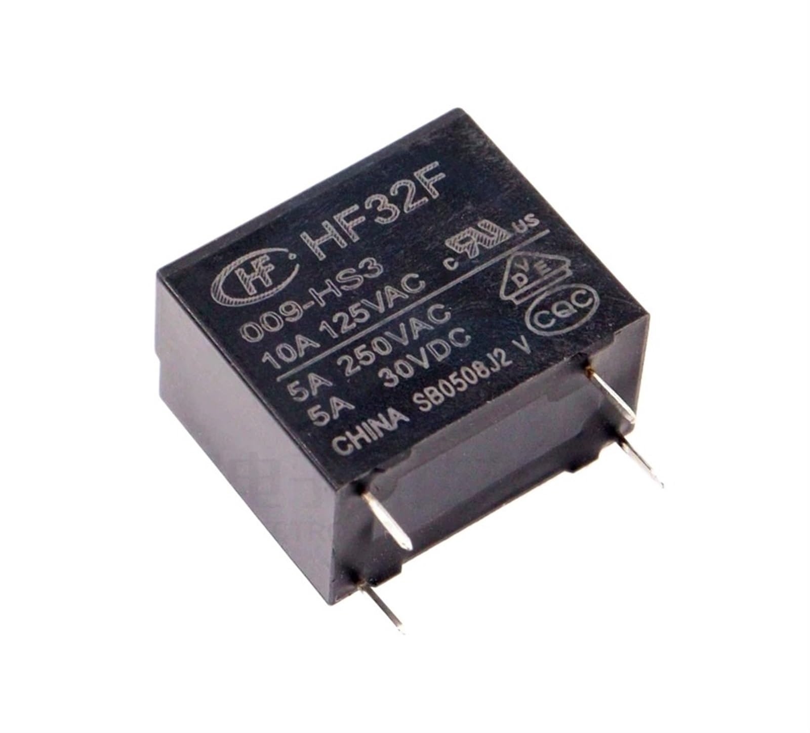 Relé HF32F-024-HS3 24VDC de 5A y 4 pines normalmente abierto de 2 piezas 3